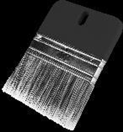 Для декора Кисть плоская100мм,   серебристый синтетический ворс   DЕCOR /992-100