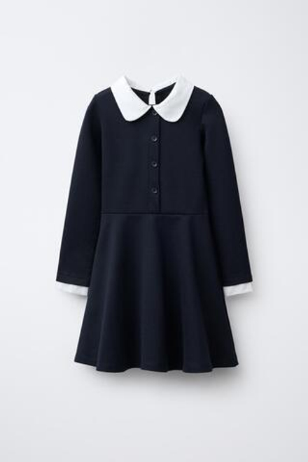 ZARA КОМБИНИРОВАННОЕ ПЛАТЬЕ, МОРСКОЙ СИНИЙ