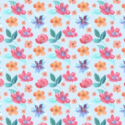 Акварельные цветочки