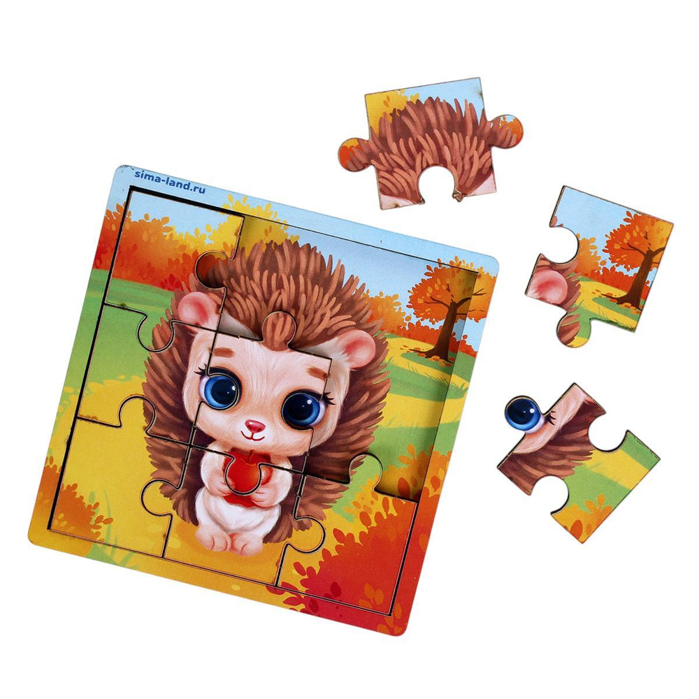Головоломка-пазл в рамке. Игры в дорогу "Ёжик" П 303 7811248 (Лесная мастерская)