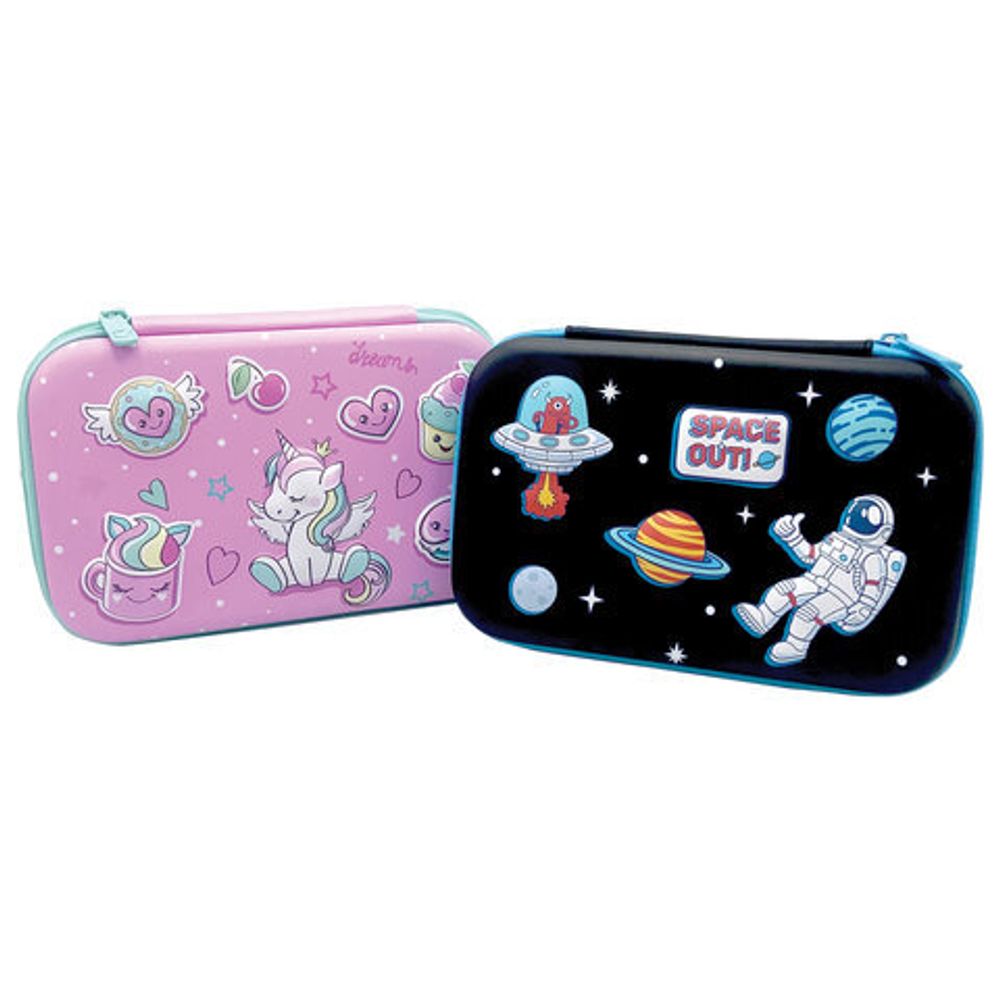 Пенал BRAUBERG KIDS большой удобный с откидной планкой, EVA, 22х15х4 см, "Space out", 271556