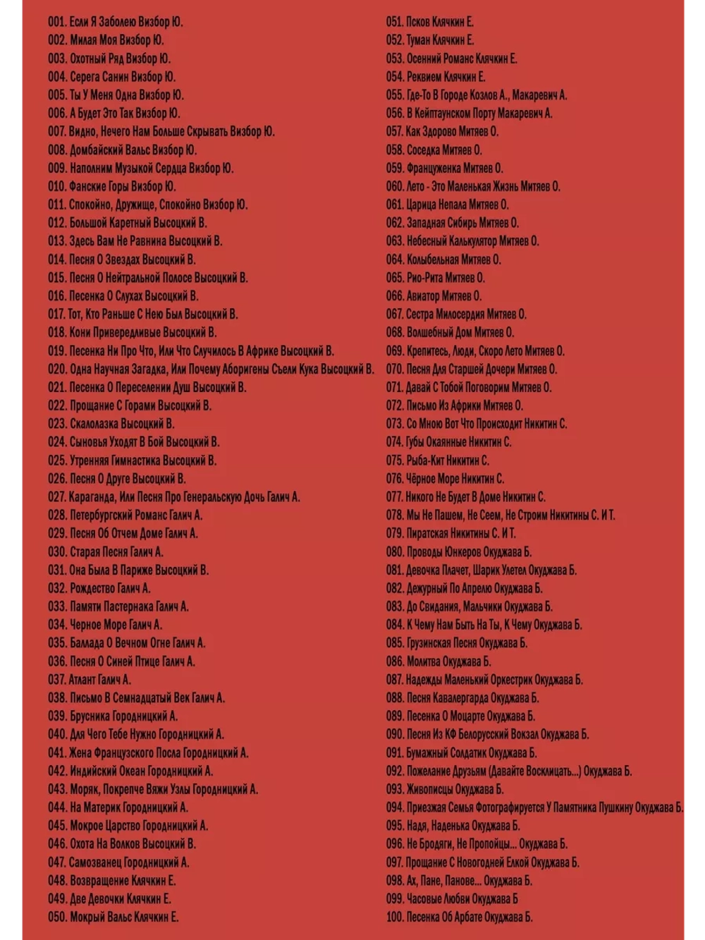 Бардовские песни (Караоке DVD)