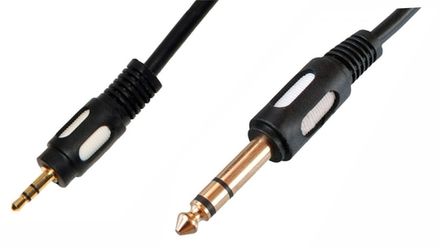 Шнур 6.3мм "шт" стерео - 3.5мм "шт" стерео OD5.0мм 1.5м