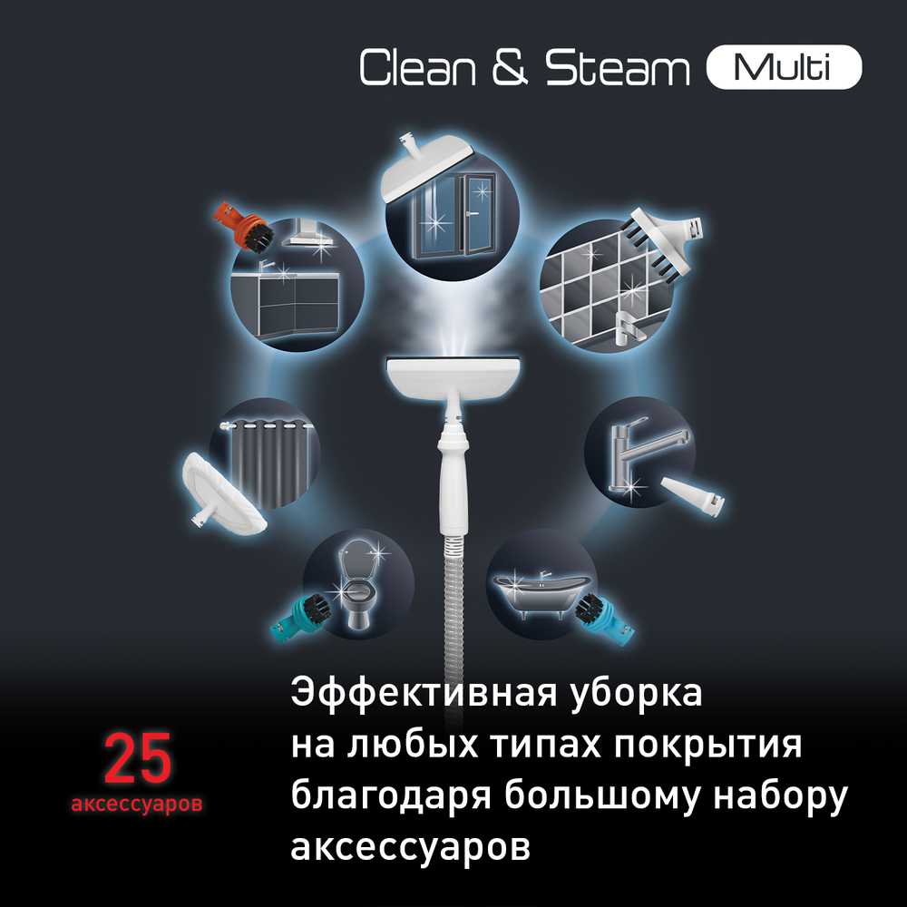 Паровой пылесос Tefal Clean & Steam Multi VP8561RH