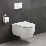 Унитаз подвесной Azario NEMI 530х360х360 безободковый, система слива "скрытое Торнадо", с быстросъемным сиденьем микролифт (AZ-1293WH)