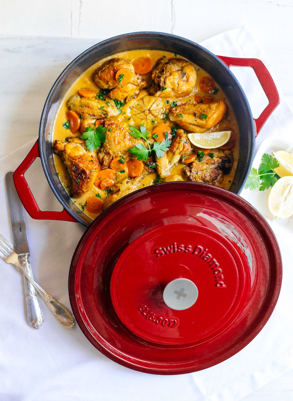 Чугунный сотейник Swiss Diamond PC 932CR - 2