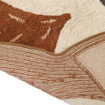 Стираемый коврик Nattiot Marlo (85 Х 120 см), хлопок, коричневый