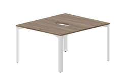 Составной стол на 2 рабочих места 118х136,6х75см (2 эргономичных выреза)