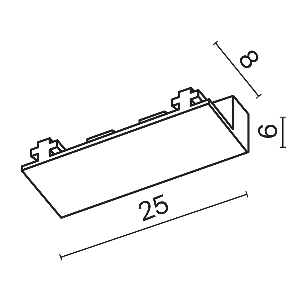 Заглушка для магнитного шинопровода Maytoni Radity TRA084EC-112W
