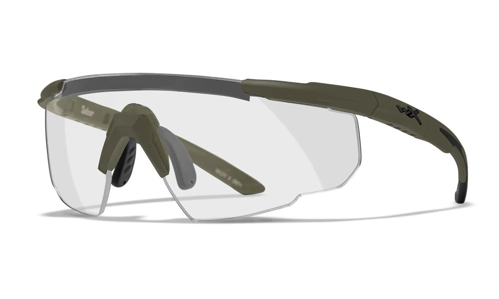 Очки тактические-защитные WILEY-X SABER ADVANCED (FRAME MATTE OD GREEN, LENS: CLEAR+GREY+RUST)