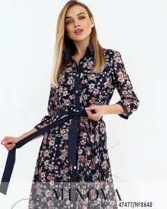 Платье 8648-тёмно-синий Minova