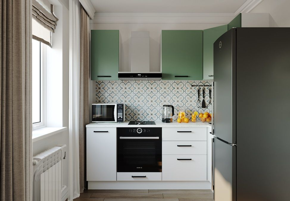 Кухонный гарнитур угловой Муссон 2200х1000 столешница 26 мм