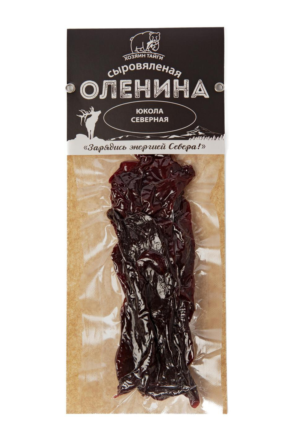 Оленина сыровяленая Юкола  Северная 70 гр