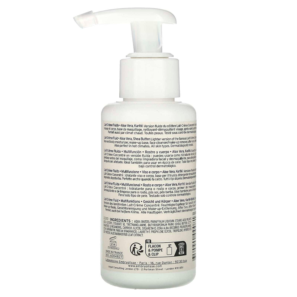 Embryolisse, Lait-Creme Fluide, многофункциональное питательное и увлажняющее крем-молочко, 75 мл (2,54 жидк. унции)
