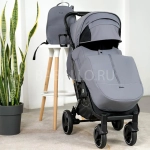 Коляска прогулочная Babalo 2024 Серый текстиль на черной раме