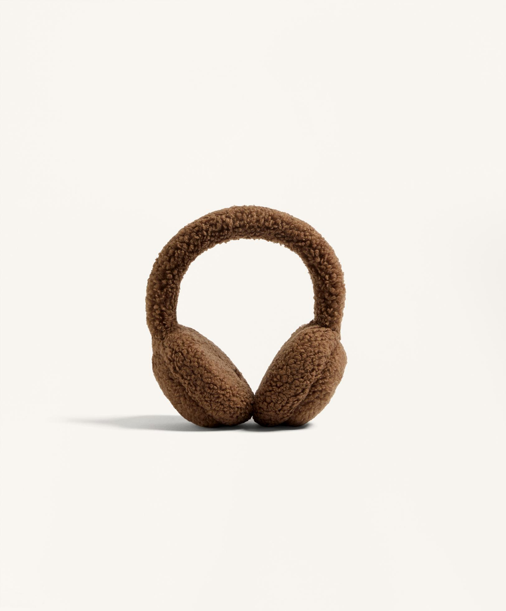 Oysho Наушники из искусственной шерсти, коричневый