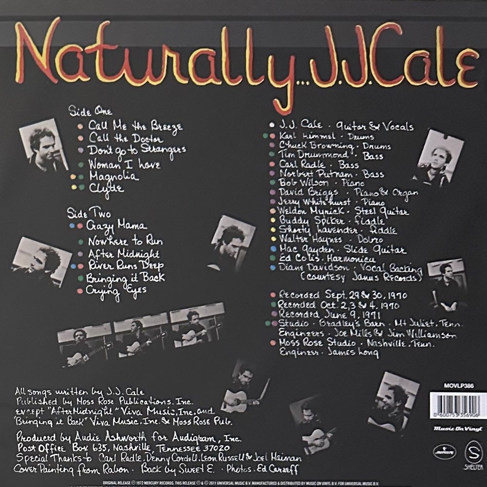 J.J. Cale ‎– Naturally (Голландия 2011г.)