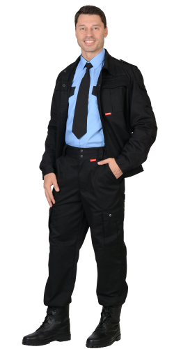 Костюм охранника Тайфун куртка, брюки черный