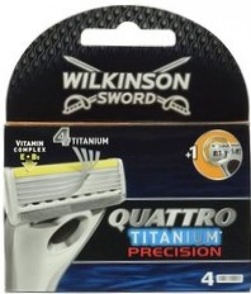 Wilkinson Sword кассеты Quattro Titanium Precision 4шт