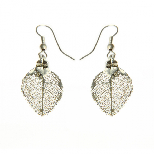 Серьги листья Ester Bijoux Роза LF33C-S BW
