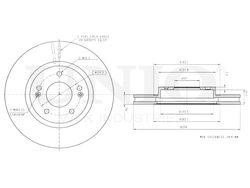Диск тормозной передний UNIO BRD-20209