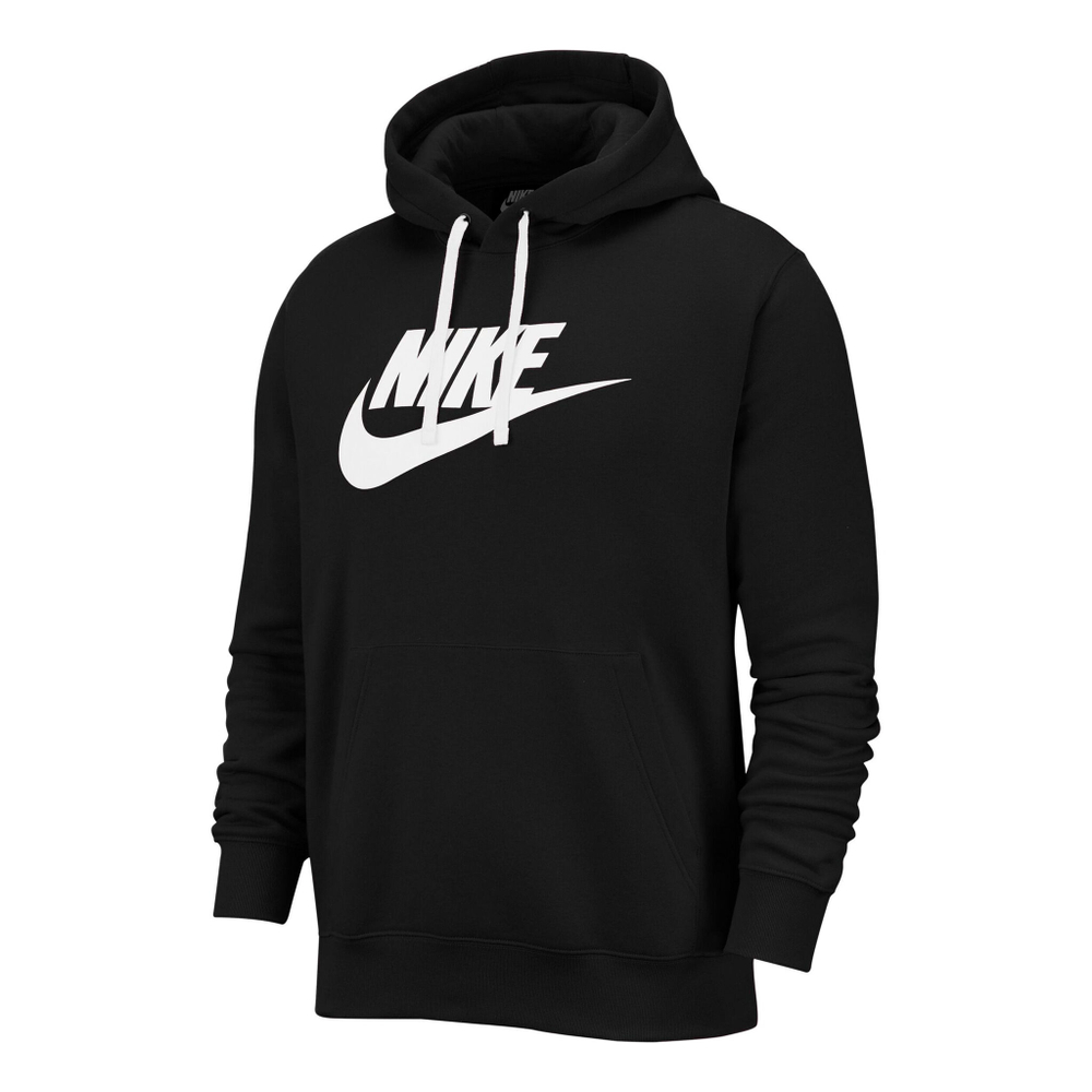 Мужская кофта теннисная Nike Sportswear Club Fleece Hoody Men - Black, White