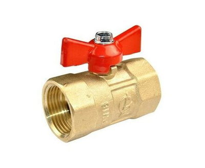 Кран шар. для воды 1/2" (20мм) (вн-вн, г/г) бабочка ГАЛЛОП ПРАКТИК