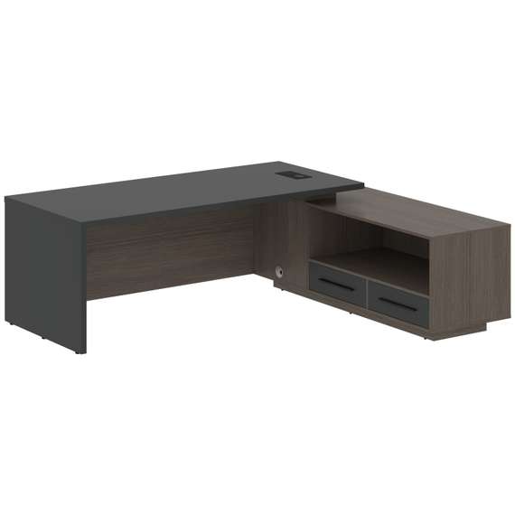 Стол руководителя с тумбой VCT 2319(R)  2300х1900х750 VELION