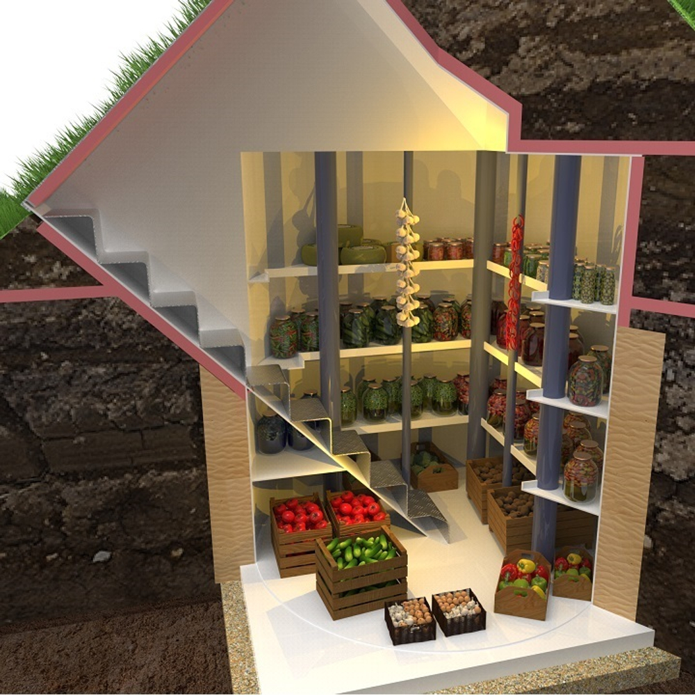 Погреб Kellari 12 Коло Веси(2500x2500x3022см;538кг;) - арт.560269