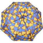 Зонт женский полуавтомат «Ultramarine- Влюбленность», микс 6 цветов, 8 спиц, d-100см, длина в слож. виде 28см, голубые цветы