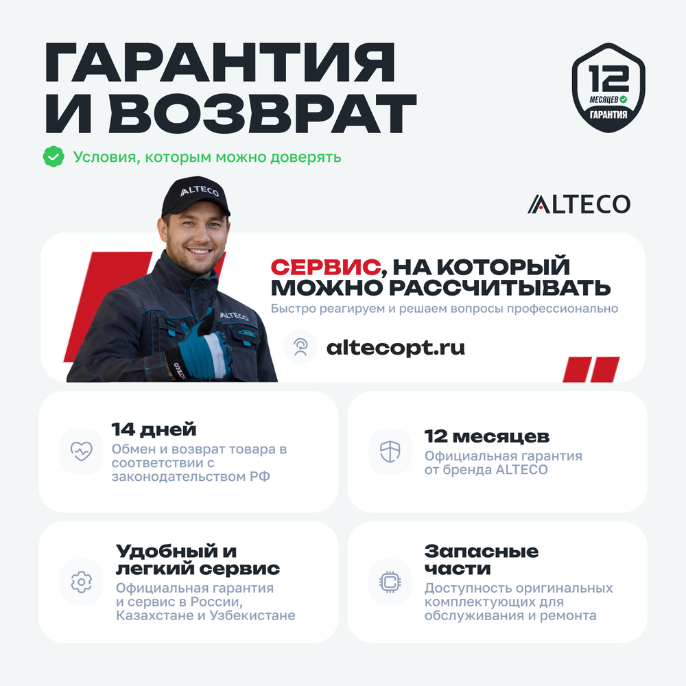 Угловая шлифмашина ALTECO AG 1500-180 Е