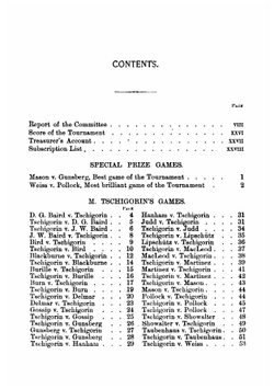 The Book of the Sixth American Chess Congress: Containing the Games of the International Chess tournament | William Steinitz