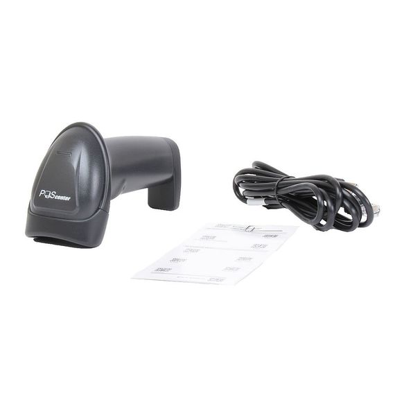 Сканер штрих-кода Poscenter HH 2D HD, ручной, USB, черный, с кабелем 2,0 м (Egipos)
