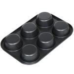 Форма для выпечки сталь, 21.5х32х4 см, антиприг, фигурная, 6 маффин, Daniks, K-669