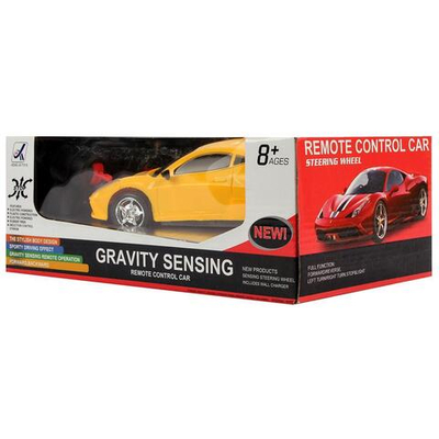 Машина классич.на РУ 29см, желтая коробка 797-4