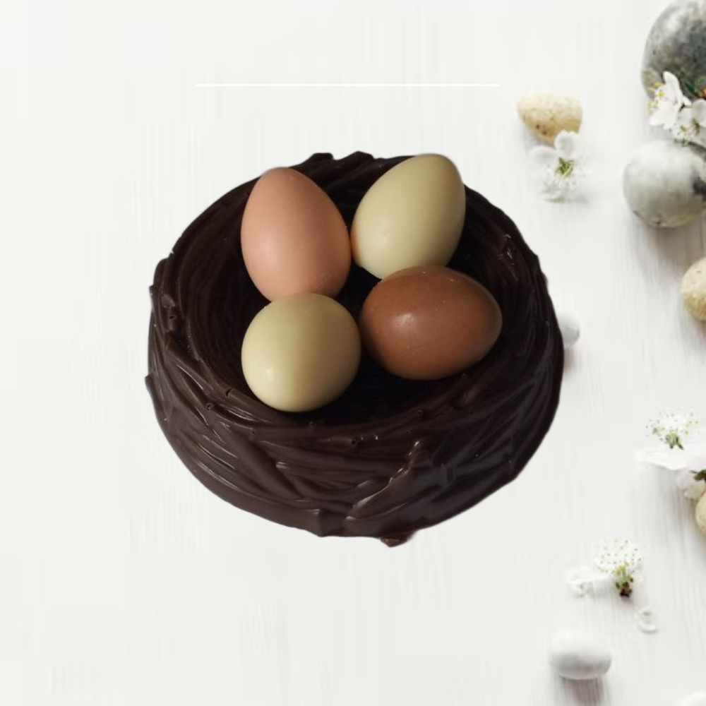 Шоколадная фигурка Гнездо с яйцами беж