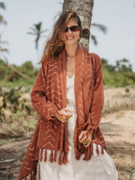 Накидка Chintamani с рукавами (терракотовый)