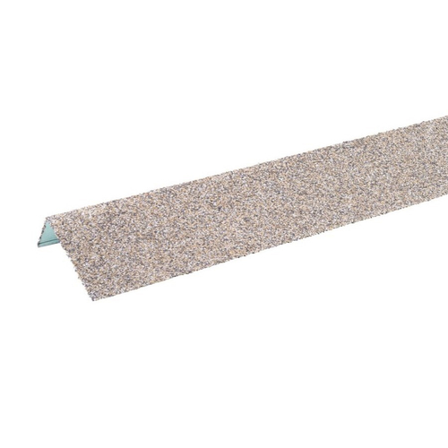 Наличник оконный металлический ТЕХНОНИКОЛЬ HAUBERK Серо-бежевый кирпич 50х100х1250 мм