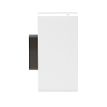 Щиток 2 мод настенный.,IP41 белый, с тонированной дверцей