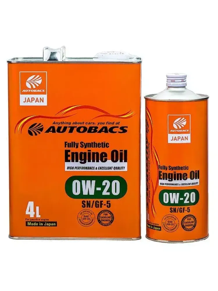 Масло моторное синтетическое AUTOBACS  0W20 ENGINE OIL FS SN/ GF-5 АКЦИЯ  4+1