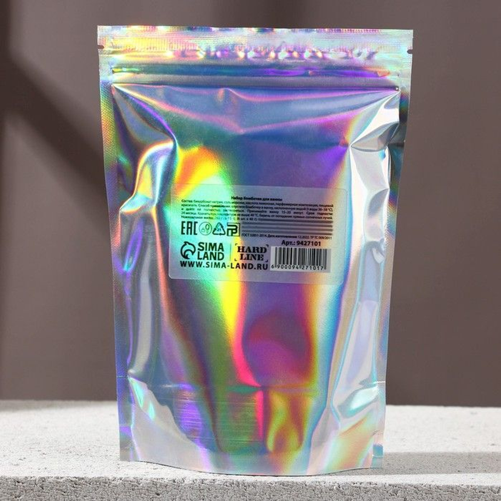 Набор из 6 фигурных бомбочек для ванны «С 23 февраля!» с ароматом свежей мяты