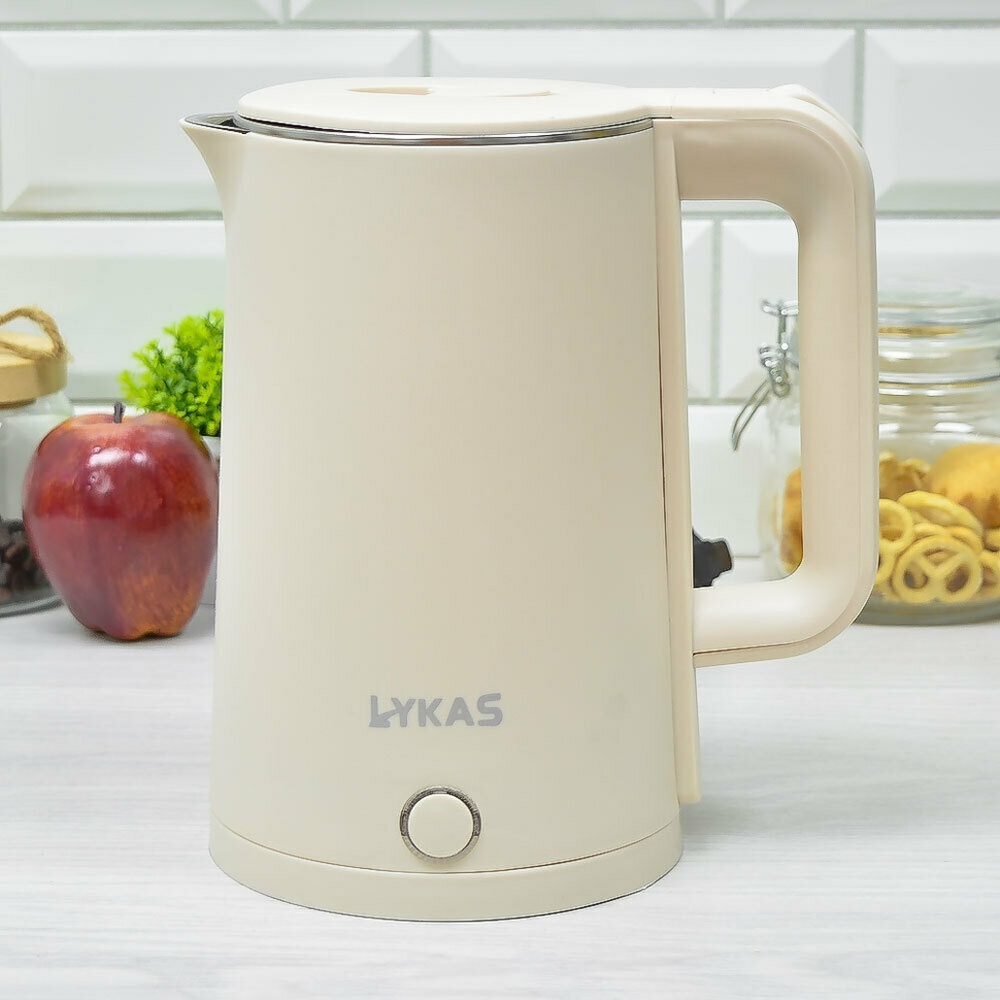 Чайник электрический 2,3л "Lykas", пластик/металл