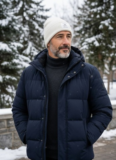 Шапка - Alpha Essential Beanie (dune white - серо-белый)