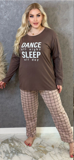 Пижама женская штаны+футболка дл/р ШФД00011 (велик)