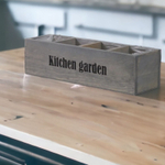 Органайзер для кухни и сада Флоутард, из массива сосны в голландском стиле, графит