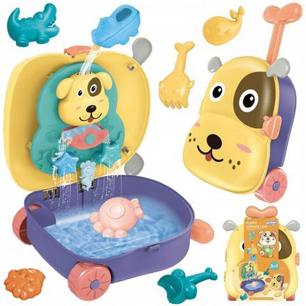 Игрушка для песочницы Woopie - Игровой набор для игры в песочнице и воде в чемодане Собачка - Вупи 44138