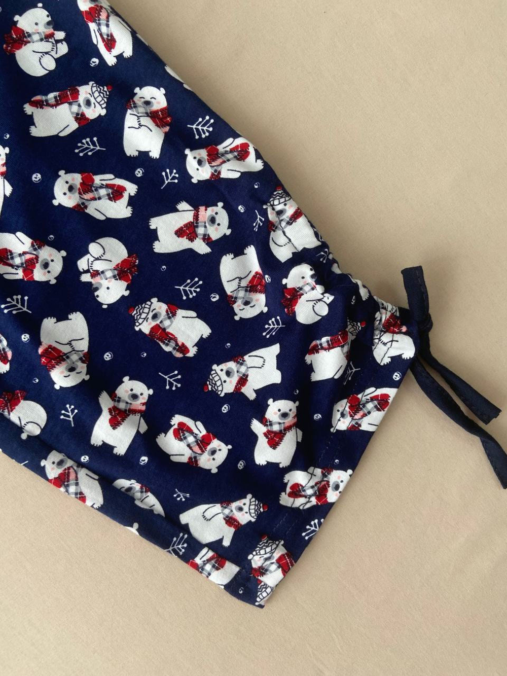 Бриджи Д-6Х/синий-мишки