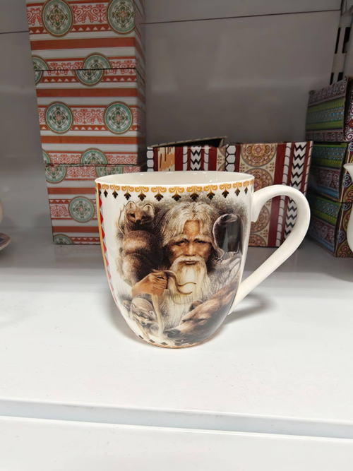 Большая сувенирная кружка «Хозяин Арктики: Зимняя охота»