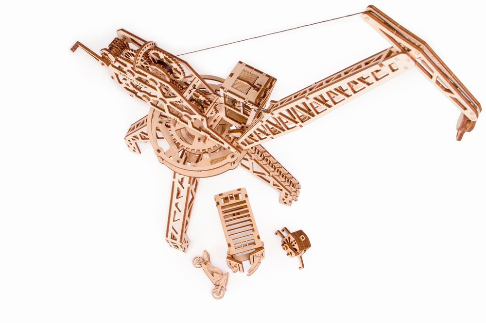 Механический 3D-пазл из дерева Wood Trick Кран