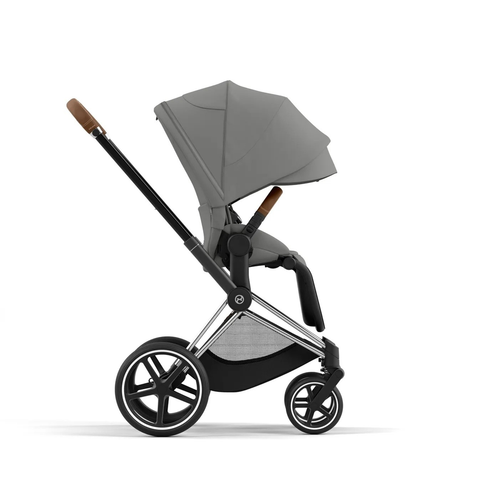 Коляска Cybex Priam IV 3 в 1 цвет Mirage Grey на шасси Chrome Brown